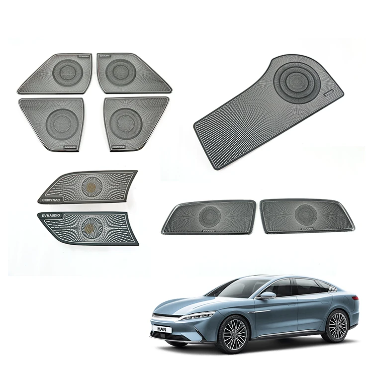 Auto Speaker Cover for BYD Han Accessories Stainless Steel Door High Speaker Tweeter Horn Cover Interior Accessory