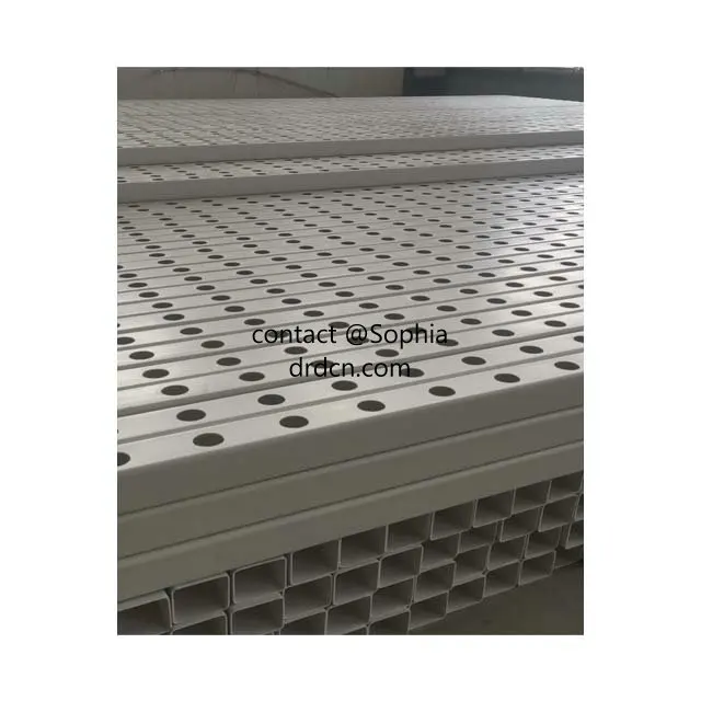 Full Specification Hydroponic Tube square PVC Pipe Hydroponic Channel Pipes for NFT System