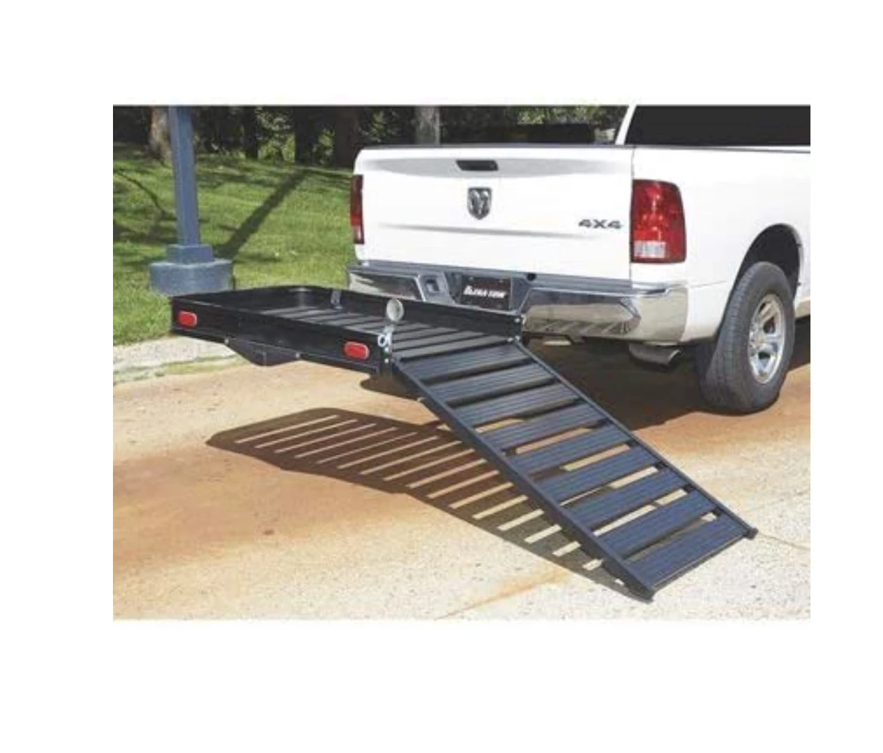 Aluminum Hitch Cargo Carrier with Ramp Capacity
