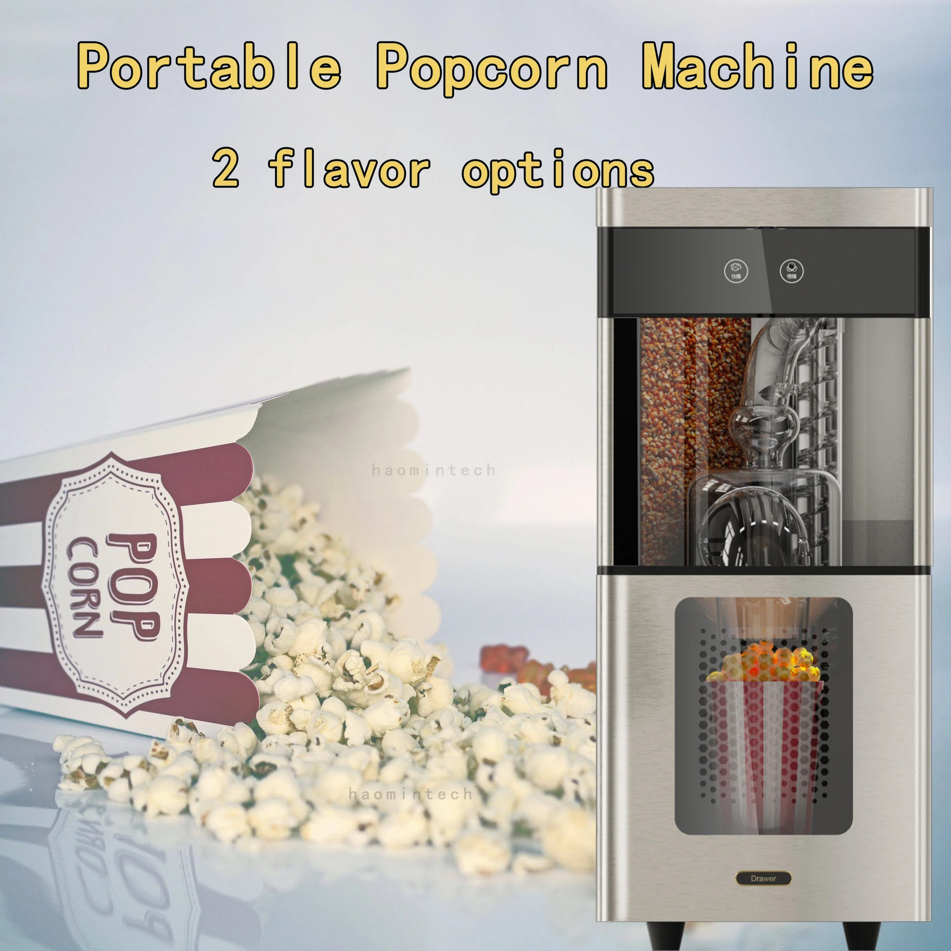 Portable Japanese Popcorn Machine Commercial Automatic Vending Machine