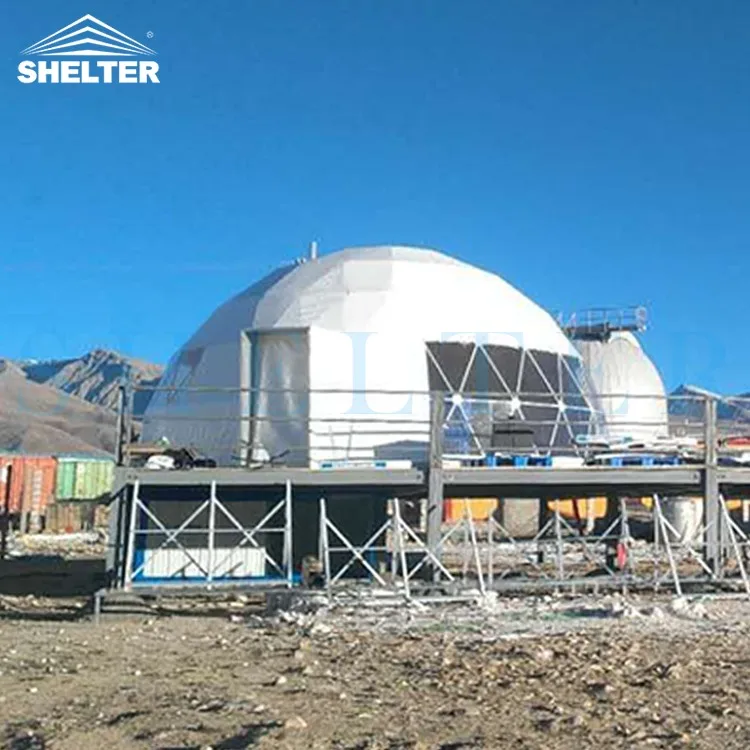 Strong Steel Structure Prefab Geo Dome House Glamping Domos for Living Hotel Factory