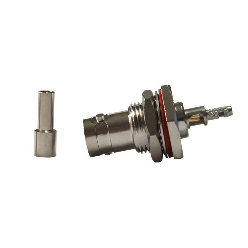 product wholesale bnc c ky15 big hexagon female jack bnc coaxial connector crimp rg316 cable for 4g outdoor-1