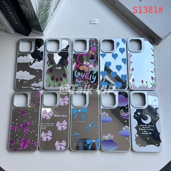 Beautiful Blue Love Design Custom Logo TPU Electroplating process case for oppo A60 A3 PRO RENO12 PRO 5GPhone Case