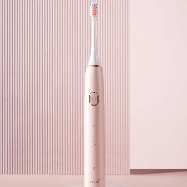Электрическая зубная щетка Wellskins, трехскоростная USB зарядка, долгий срок службы батареи IPX7, водонепроницаемая перезаряжаемая электрическая зубная щетка