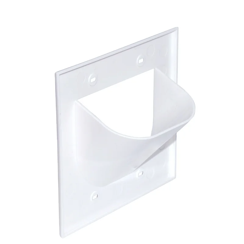 NEP製　V-PLATE SYSTEM 2個セット NEPCI 115X117MM 2 gang concave threading wall plate XJY-US