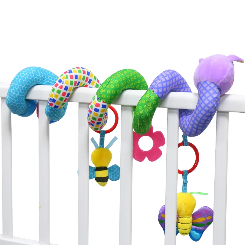 for baby Activity Spiral Stroller Car Seat Travel Lathe Hanging Toys Baby