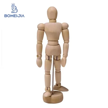 木製　人形 デッサン人形 2点セット 木製 人形 ハンド 右手 14ヶ所 関節