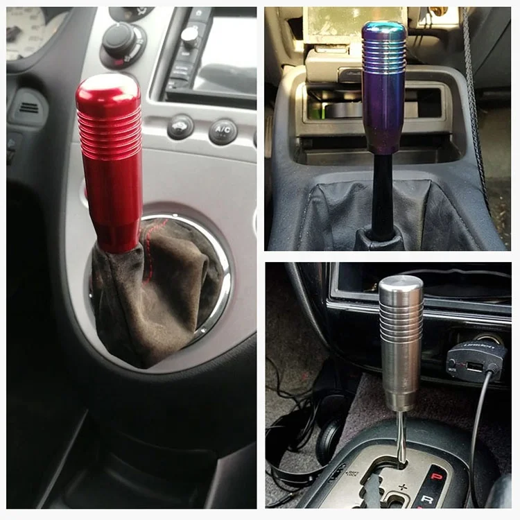 Liga de alumínio engrenagem Shift Knob, engrenagem Shifter, vara alavancas,  Cabeça, Carro Universal, Auto Forma T, Joystick aeronaves, 114 milímetros -  AliExpress