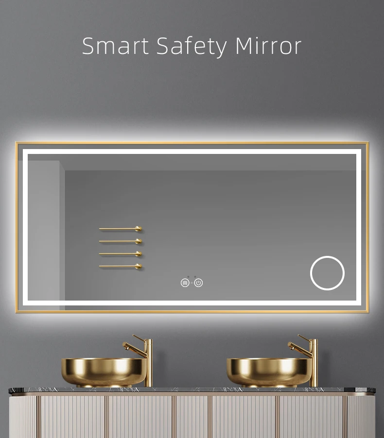 Luxury Hotel Bathroom Magnifying Mirror Led Mirror With Light And Magnifying Glass Led Mirror