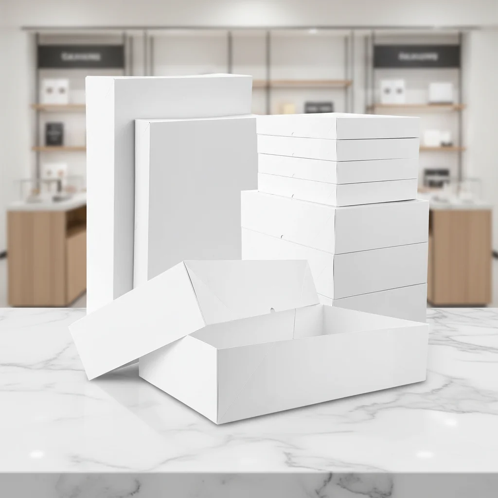 Recyclable Kraft Paper Gift Mailer Boxes Lids Embossing/Debossing Customizable Logo/Graphic Design Holiday Matt Lamination