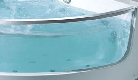 Luxury Modern European Style Free Standing Bathtub Double Whirlpool Massage Rectangle Acrylic White Bathtub for Hotels