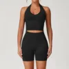 Completo 2 pezzi: Gilet + Pantaloncini - Nero