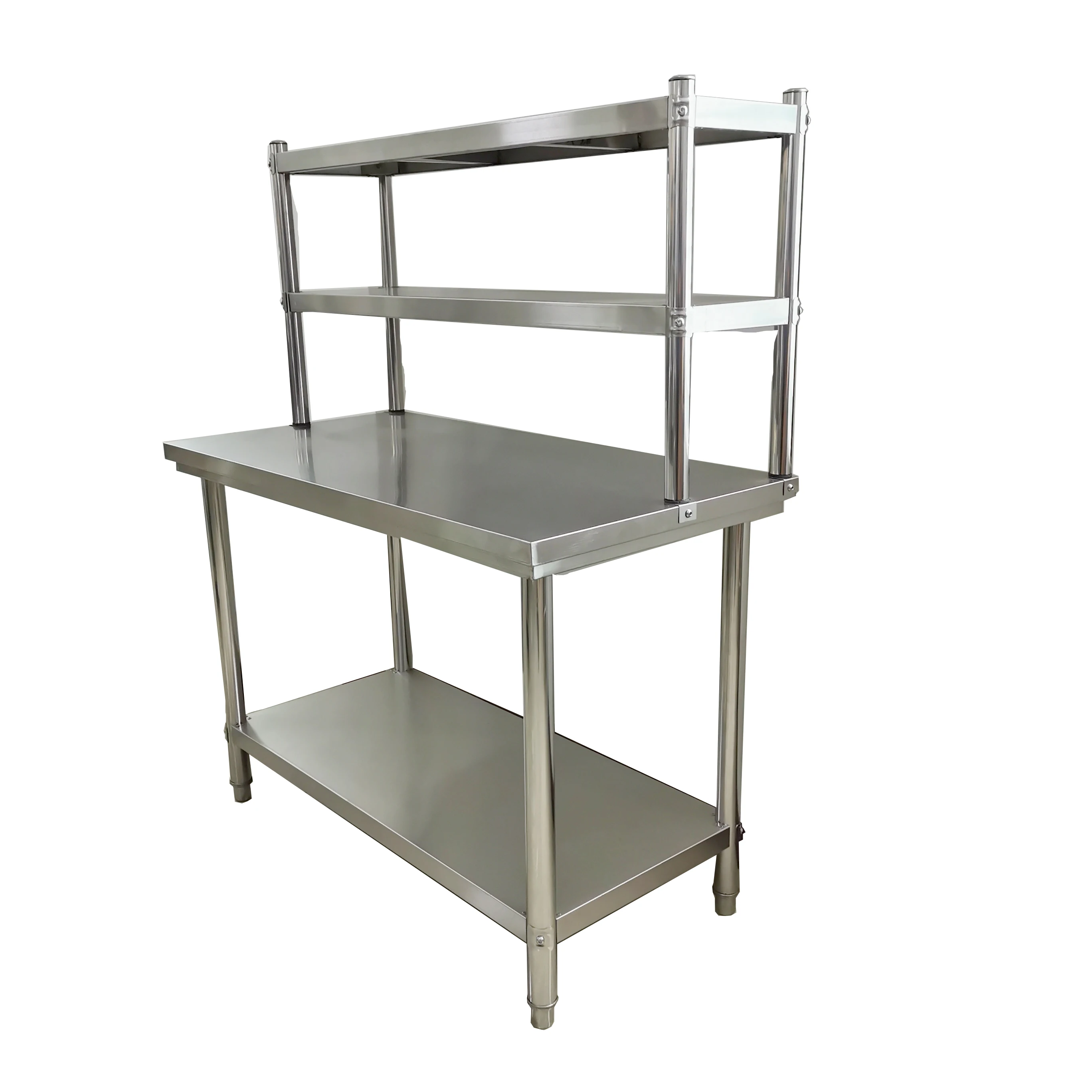High Sales Commercial Work Table Over Table Shelf Stainless Steel Bench Shelf