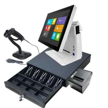 15inch touch screen all in one POS system/cash register/cashier POS machine for shops/retails/bars