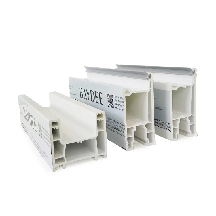Upvc windows and Doors Frame Plastic Extruded Profiles/white Upvc windows Glazing Strips Profile