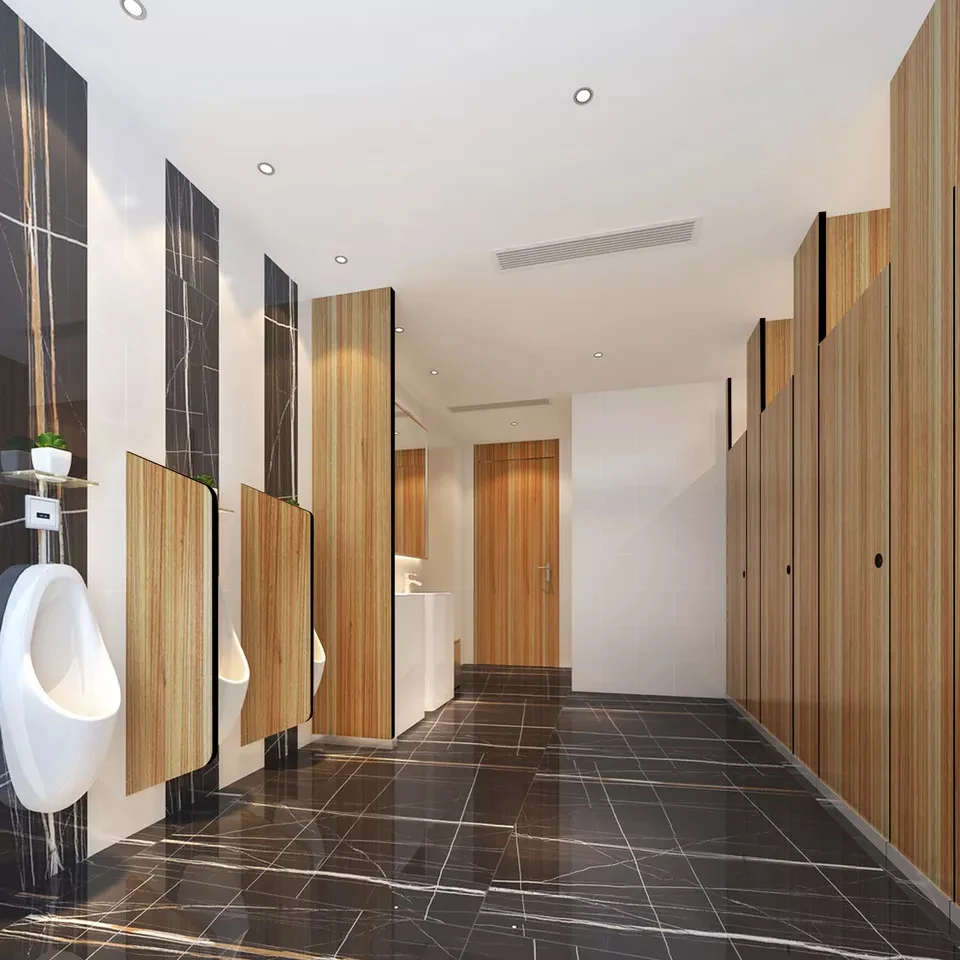 Direct Factory Manufactured Cartmay Modern Phenolic Toilet Cubicle HPL Partition Urinal Low Price Accessory for Hotels & Schools