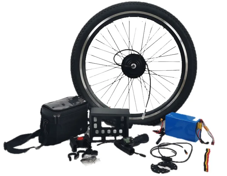 electric scooter motor on bicycle Electric Scooter Electric Powered Bicycle Kit 18 Inch 48V 1000W Electric  Scooter Kit Front Hub Motor