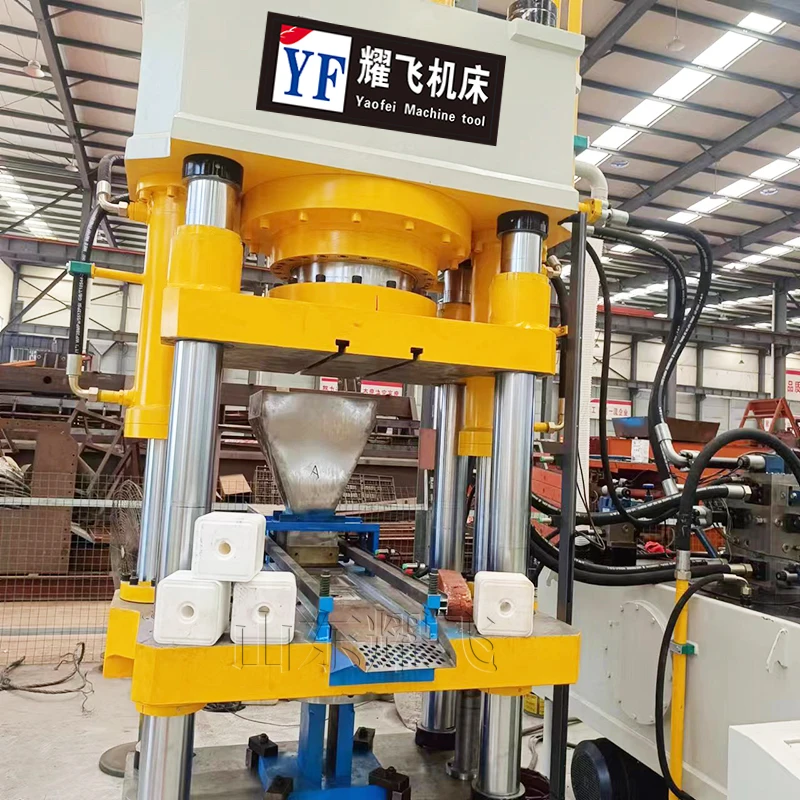 500 Ton Four-Column Hydraulic Animal Mineral Block Press Machine with ...