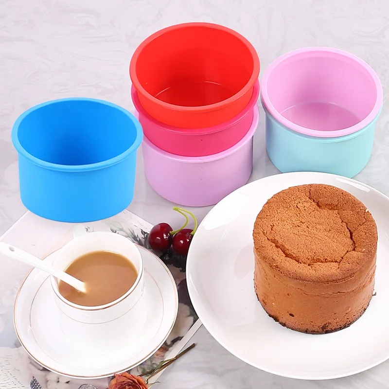 Circular Silicone Cake Mold Multiple Sizes DIY Baking Tray for Birthday Muffin Mold Various Types of Cakes manufacture