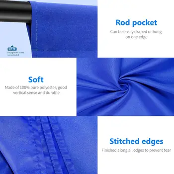 NEEWER 6x9 Feet/1.8x2.8m Photo Studio 100% Pure Polyester Collapsible Backdrop Background for Photography, Video and Television detail image