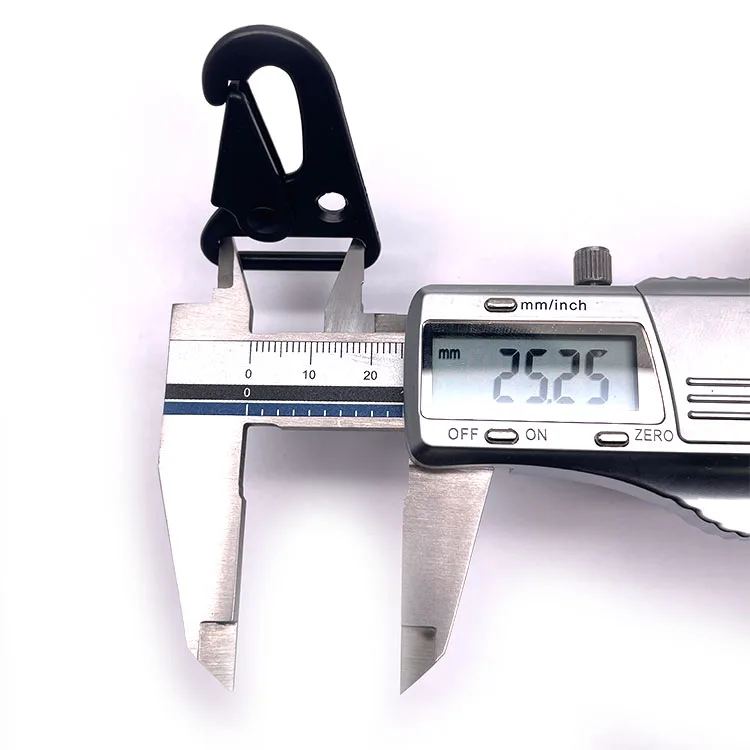 25mm Zinc Alloy Olecranon Clasp Ring Strap Matt Black 1Inch Clip Eagle Beak HK Snap Hook Hk Sling Clips