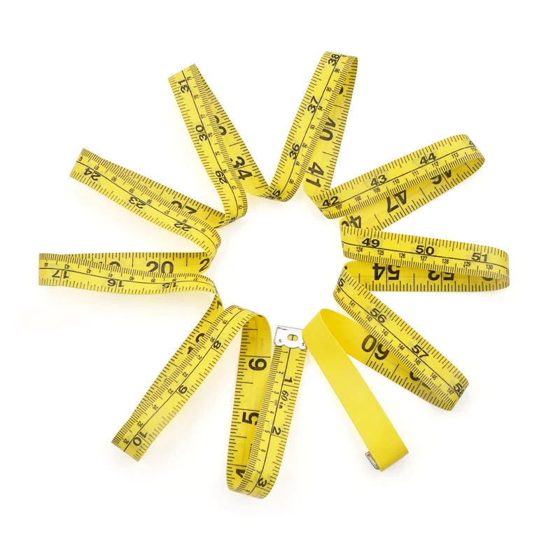 152cm PVC Soft Body Measuring Ruler Sewing Ruler Meter Clear Scale Tape  Measure