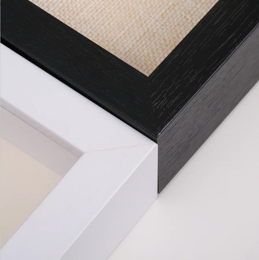 Custom Wood White Shadow Box Picture Frame Wholesale Shadow Box Frames With Glass 3d Deep 8x8