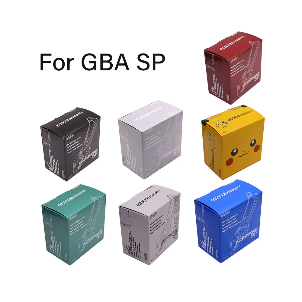 New Packaging Box Packing Carton Box for GBA SP Game Console Replacement for Gameboy Advance