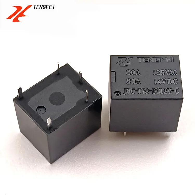 TENGFEI Relays T78 4Pin Open Type 12V Mini Car Relay