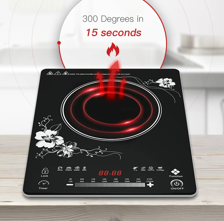 Good Price Slim Portable Small Infrared Cooktop Induction Stove Electric Induction Cooke aperçu 5
