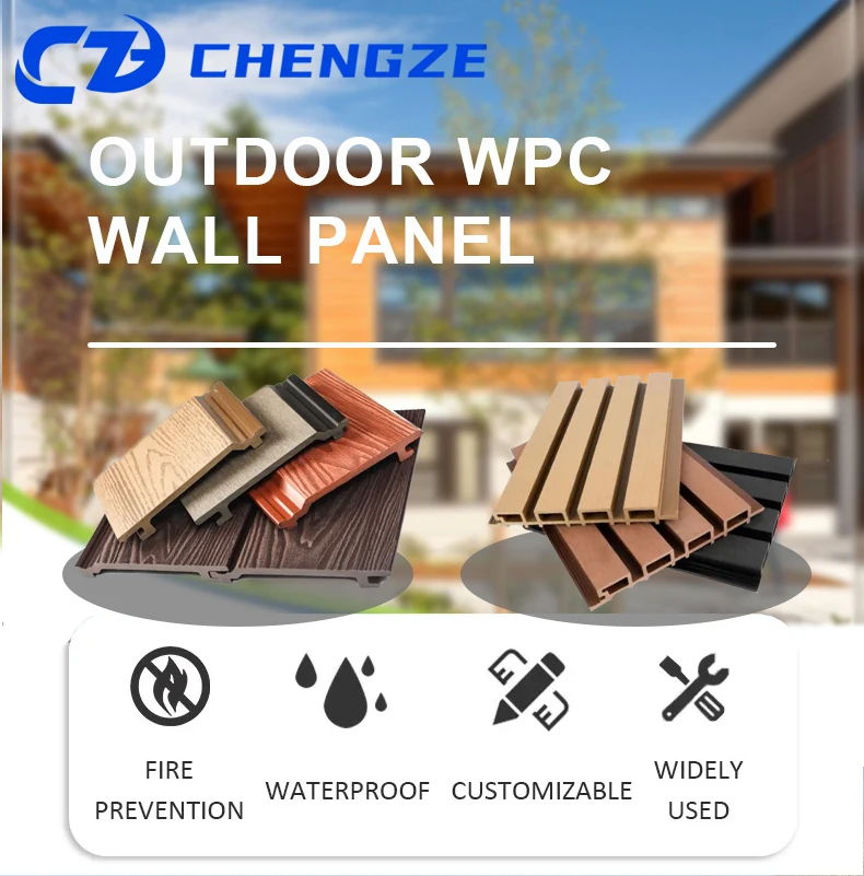 Wall Cladding Wpc Exterior Outdoor Composite Wall Panel Pvc Wood Wall ...