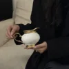 Gold milk jug 300ml