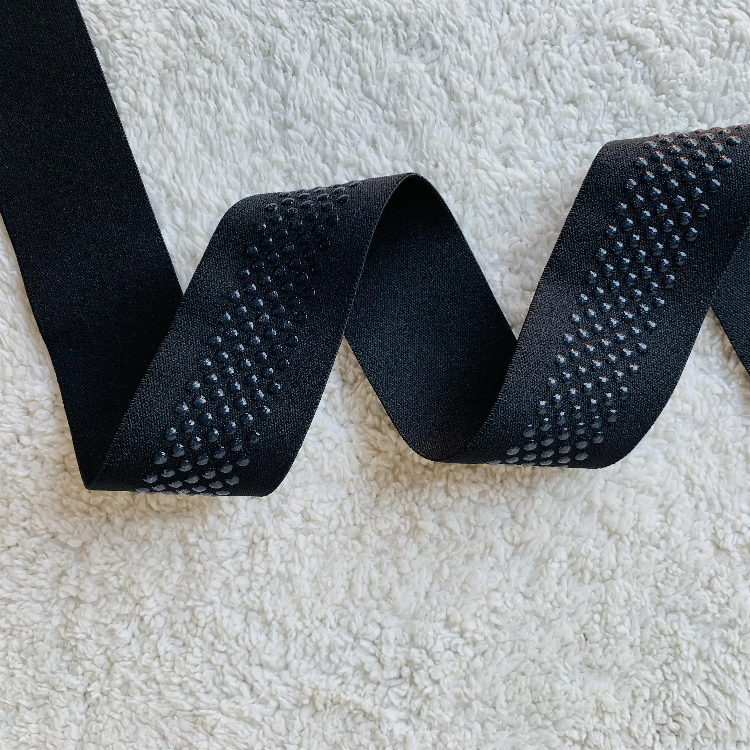 5cm Wide Silicone Dots Pattern Printed Gripper Elastic Band
