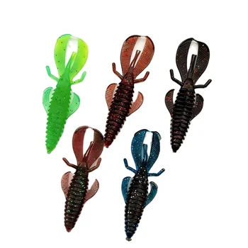 Soft Shrimp 8cm 4.7g Obstacle Artificial Soft Bait Stainless Steel Submerged Bionic Lure Cross-border Wholesale – Soft Lure – view 2
