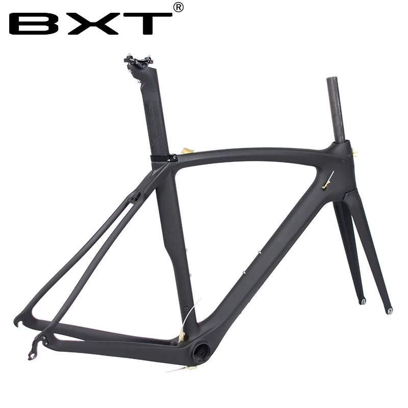 Рама для дорожного велосипеда T800 из углеродного волокна, сверхлегкая 530/550 мм, V-тормоз 700C, рама для гоночного велосипеда, вилка BB386, рама для велосипеда, внутренний кабель