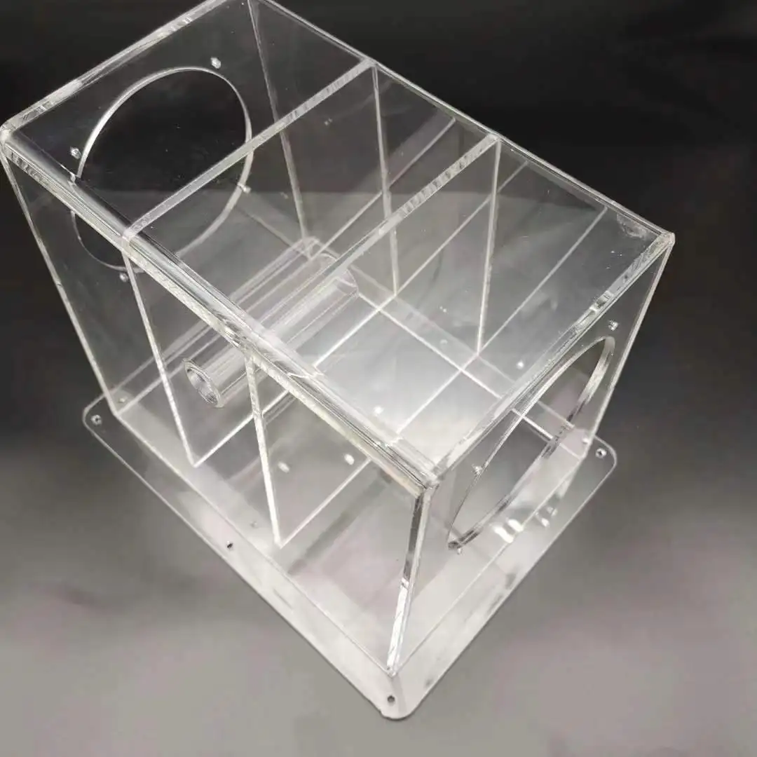 Clear Acrylic Rectangle Driver Sealed Woofer Enclosure Acrylic Box 