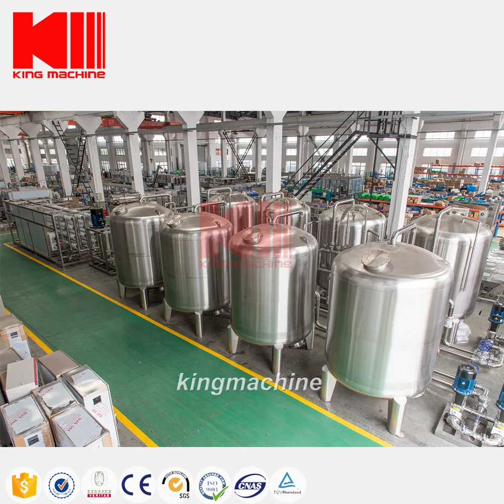 Fully Automatic Pure Water Purifier Reverse Osmosis System Water Filter 500L 10000L Per Hour