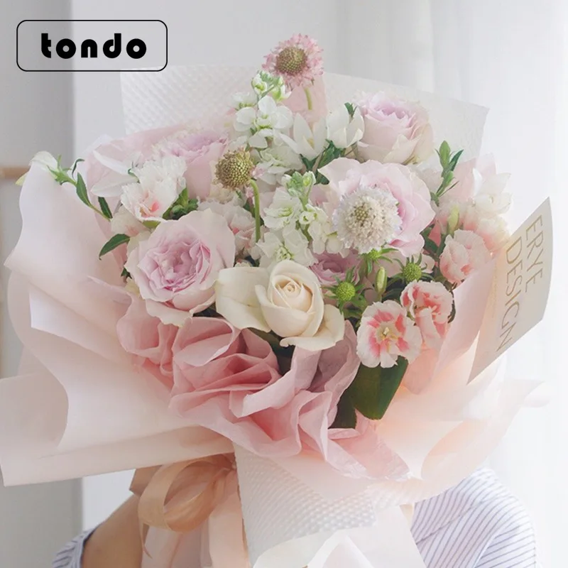 Flower Bouquet Wrapping- How to use Eco Korea Wrapper & Gauze Wrapper, Bungkus Bunga Buket