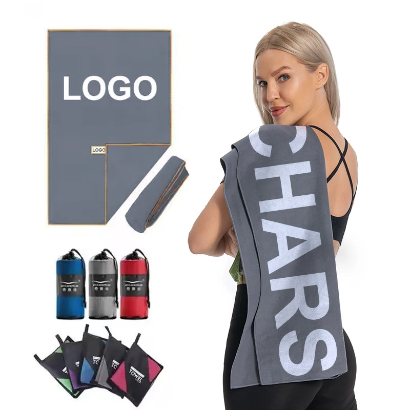 hochwertiges benutzerdefiniertes Logo Mikrofaser Sport Golf Fitness Outdoor Sport Schweißhandtuch