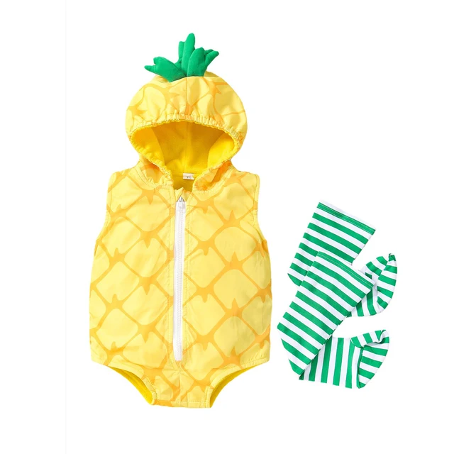 Cross-border Children's Clothing Infant's Clothing Pineapple Hooded Triangle Climbing Clothing for Newborns bebe products