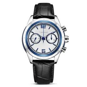 5ATM Automatic Watch for Men Custom logo Mechanical Casual Watch Seagull ST1901 Multi-function Chronograph Watches