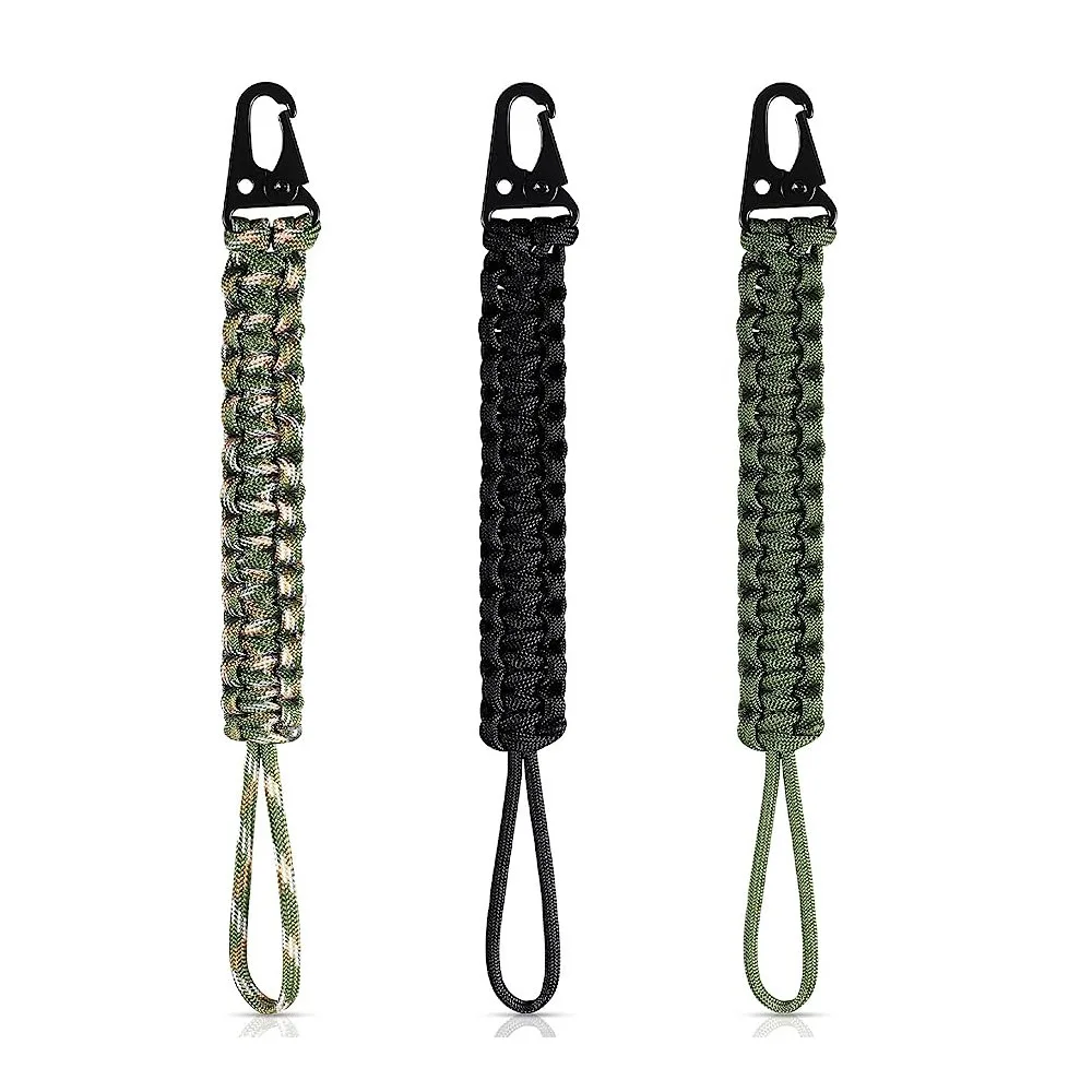 Custom Paracord Carabiner Keychain For Camping And Hiking_voghion.com