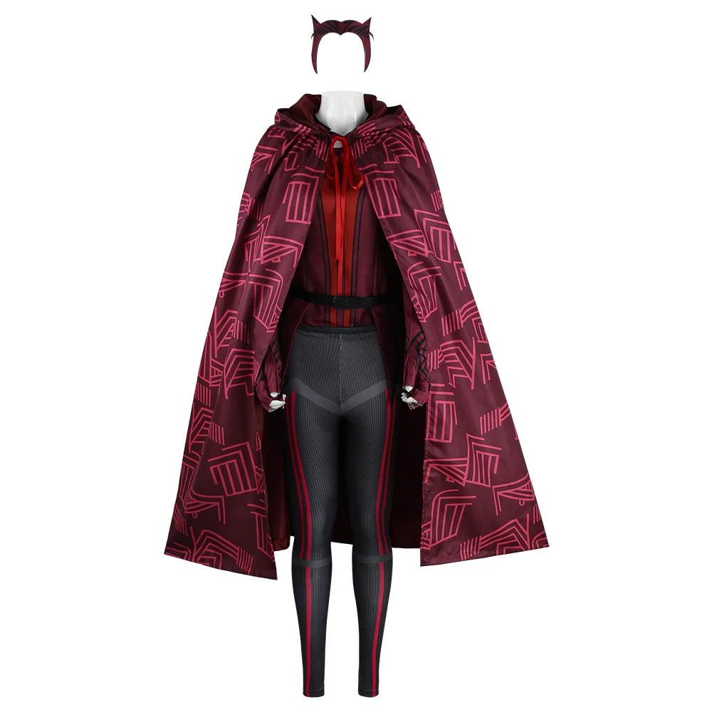 Wanda Vision Scarlet Witch Cosplay Costume Sexy Jumpsuit Halloween Adult  With Accessories - Buy Scarlet Witch, scarlet Witch Costume, scarlet Witch  Cosplay Product on Alibaba.com