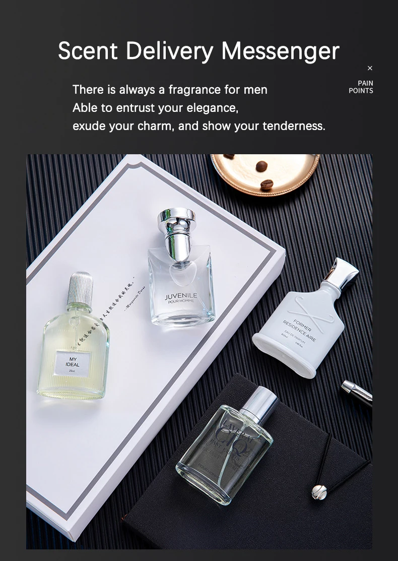 Customized Long Lasting Smell 25mlx4 Men Perfume Gift Set For Men