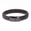 Pelle marrone + fibbia nera