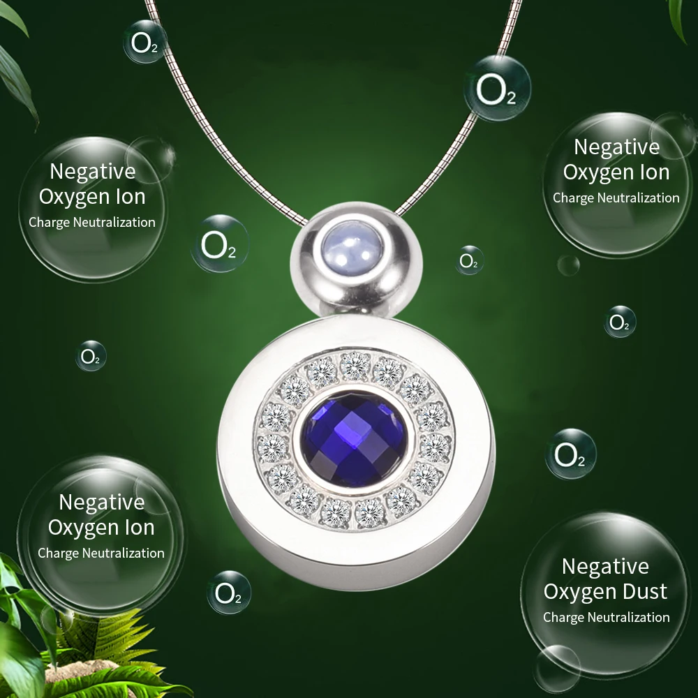 Energinox Anion 100% Genuine Solar Biowill Japan Necklace Lava Nano Quantum Science Bio Scalar Energy Pendant