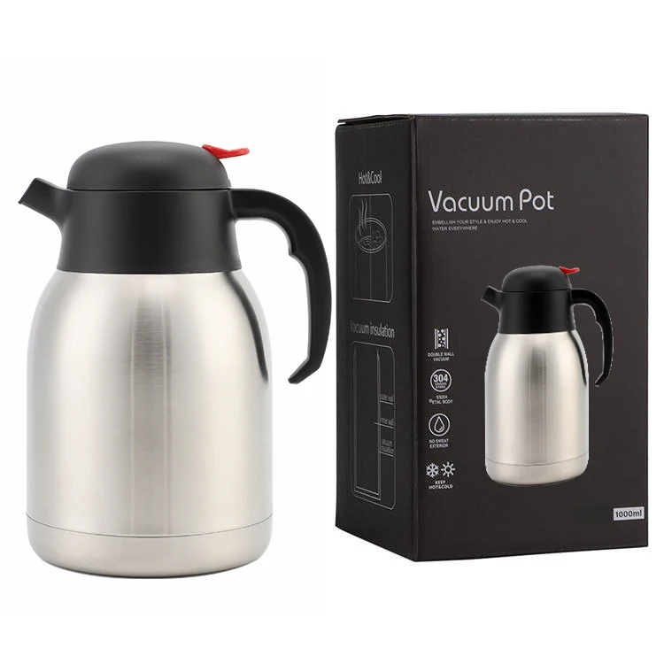 1.5 & 2 Litre Double Walled Stainless Steel Coffee Tea Airpots
