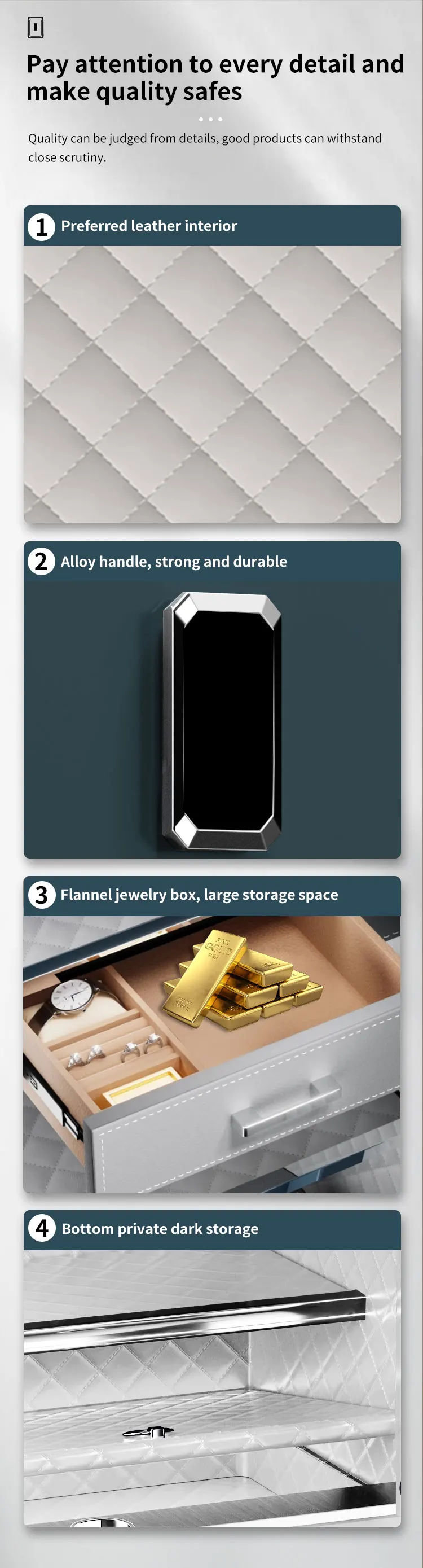 CEQSAFE Large Digital Safe Box Smart TUYA APP WIFI Anti-Theft Secret Safe With Combination Lock Key Remote Opening Safe Box manufacture