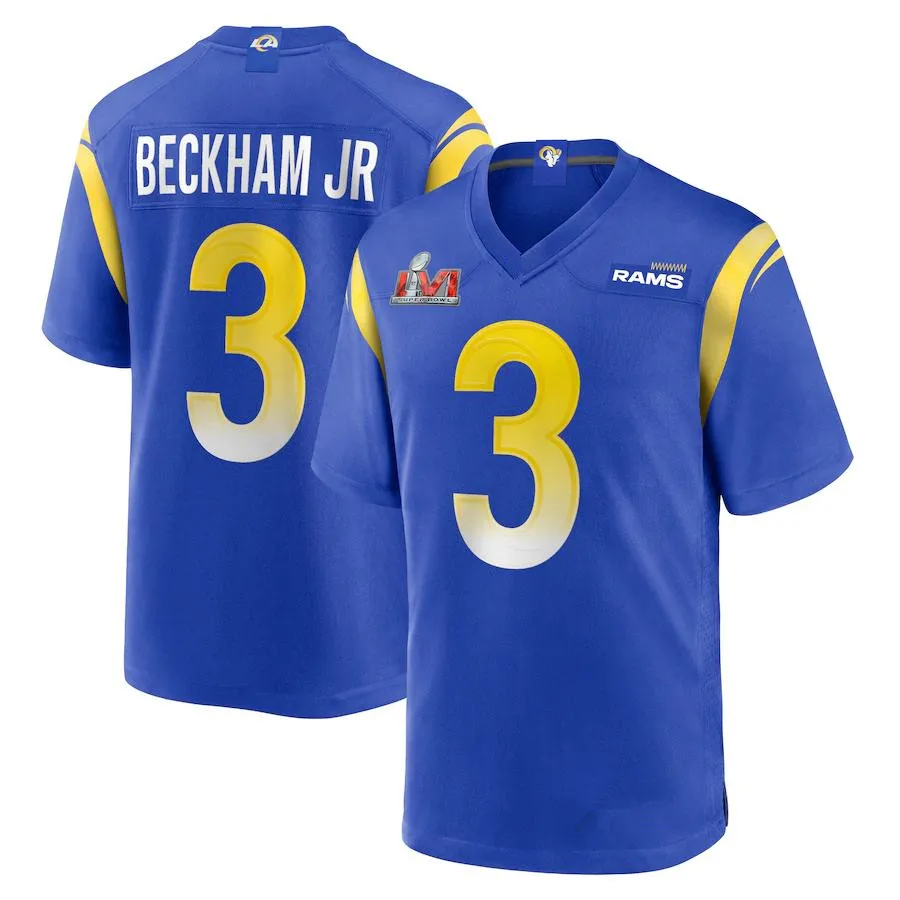 Source Mens' Los Angeles Jerseys #3 Odell Beckham Jr. Stitched