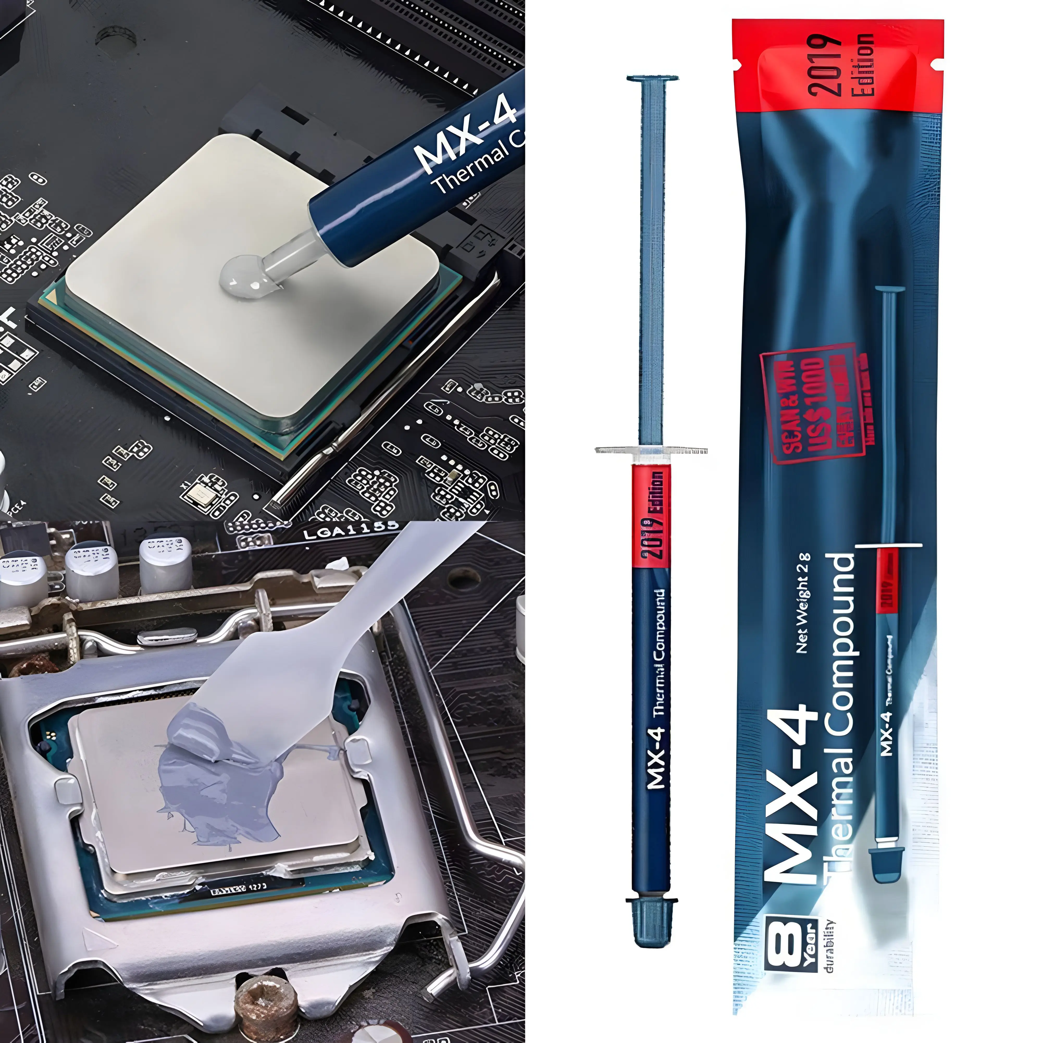 Grey 30g Led Lights Heat Sink Thermal Paste Syringe High Temperature